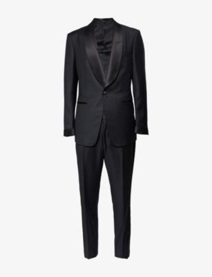 Shawl-Lapel Tapered-Leg Master Evening Wool Suit by TOM FORD