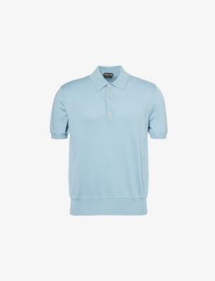 Short-sleeve regular-fit cotton polo shirt by TOM FORD