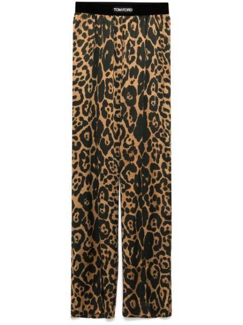 Silk Leopard Pants by TOM FORD