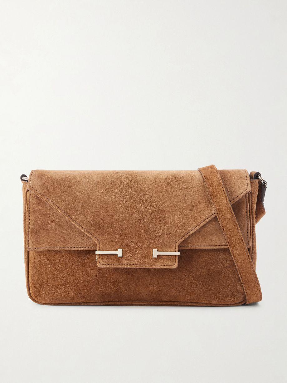 Small suede shoulder bag by TOM FORD