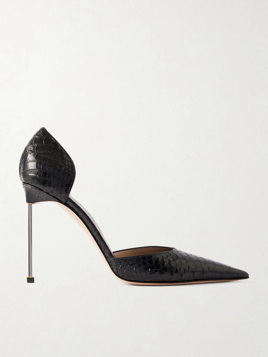 Snake-effect leather pumps by TOM FORD