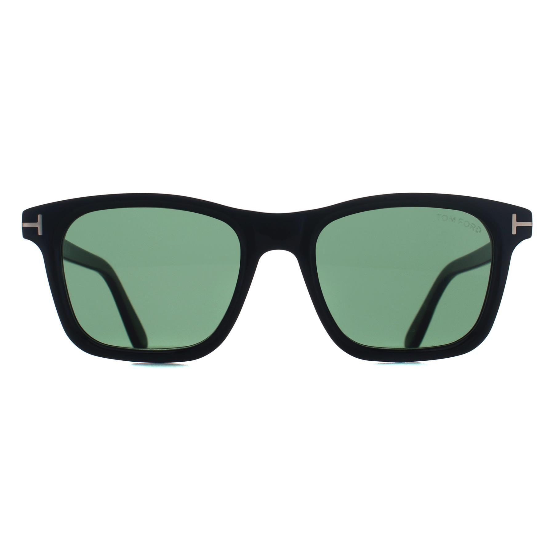 Square Shiny Black Green Barron FT1179 by TOM FORD