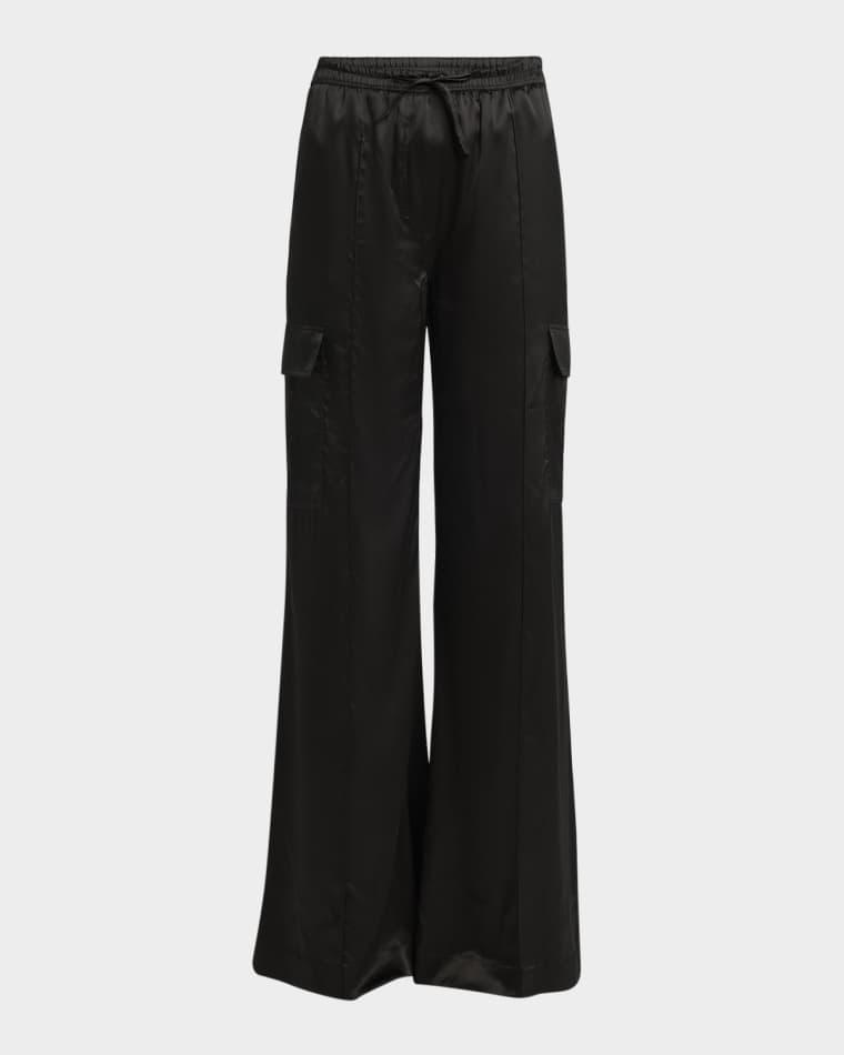 Stretch Silk Wide-Leg Cargo Pajama Pants by TOM FORD