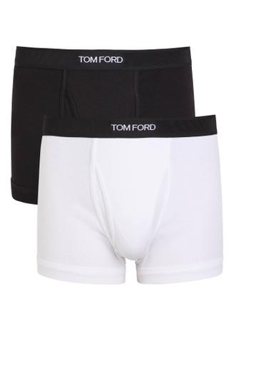 Stretch-cotton boxer briefs - set of two by TOM FORD