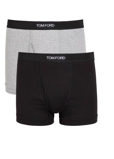 Stretch-cotton boxer briefs - set of two by TOM FORD