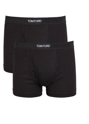 Stretch-cotton boxer briefs - set of two by TOM FORD