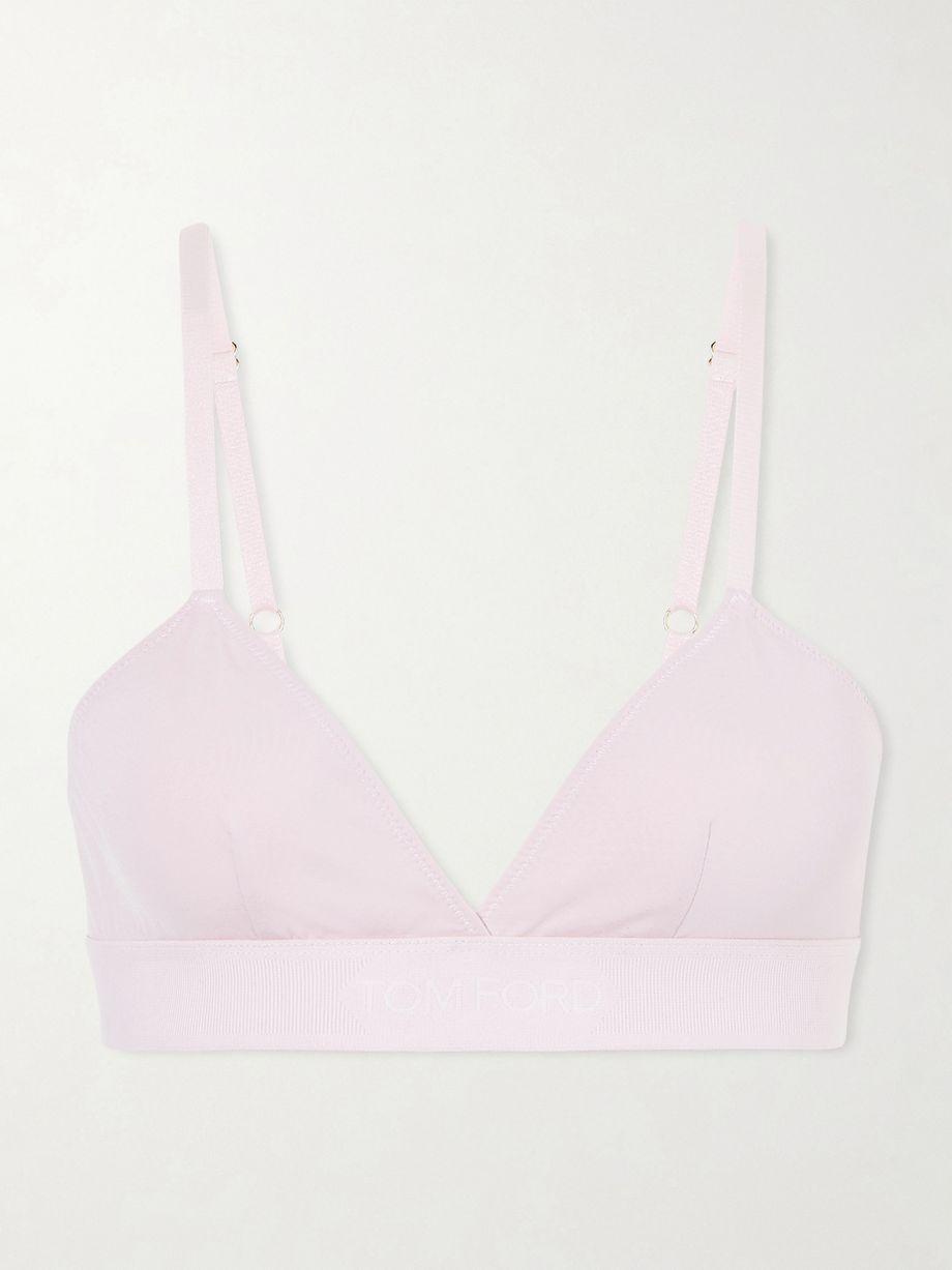 Stretch-modal jersey soft-cup triangle bra by TOM FORD