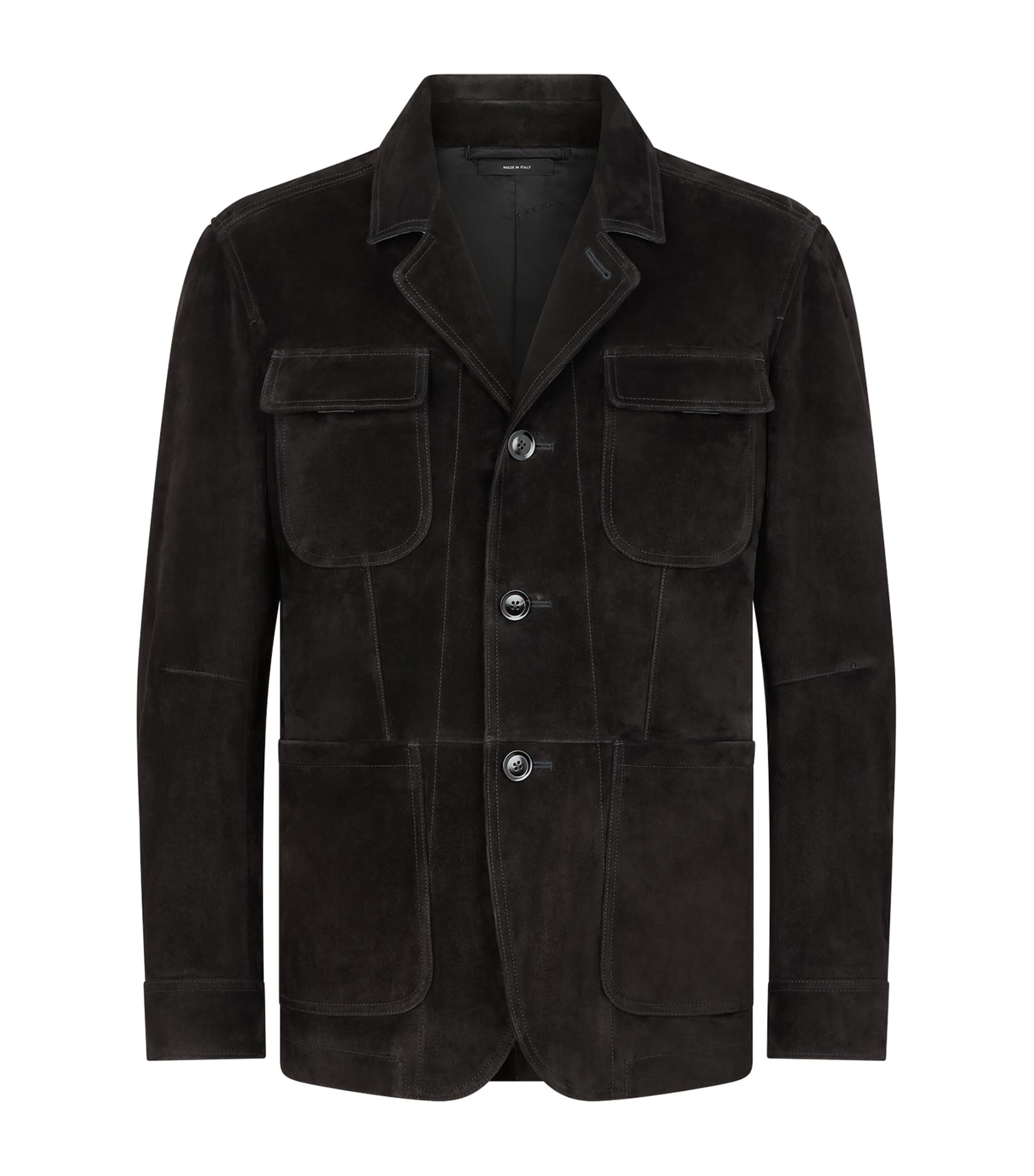 Suede Military Jacket by TOM FORD
