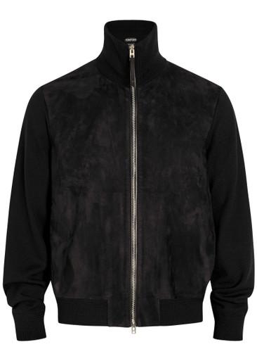 Suede and wool-blend jacket by TOM FORD