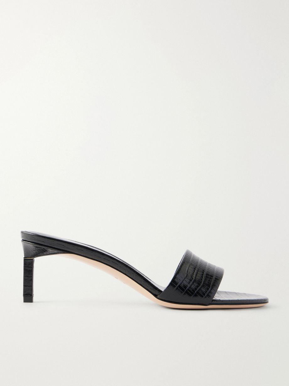 T Mule 55 croc-embossed leather sandals by TOM FORD