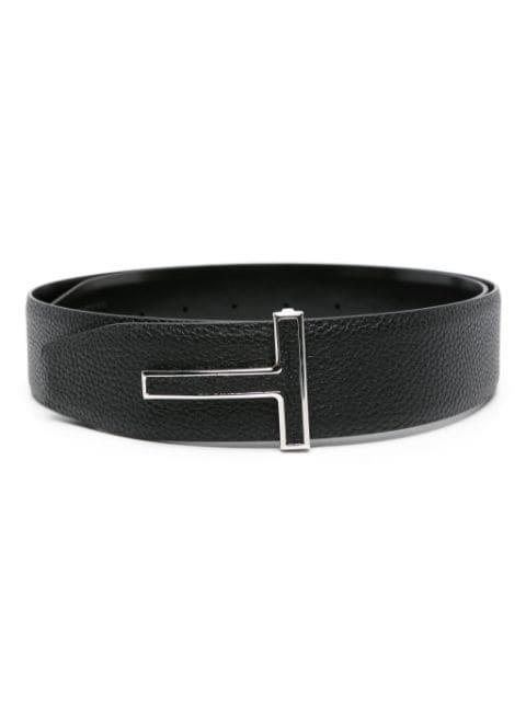 T-buckle leather belt by TOM FORD