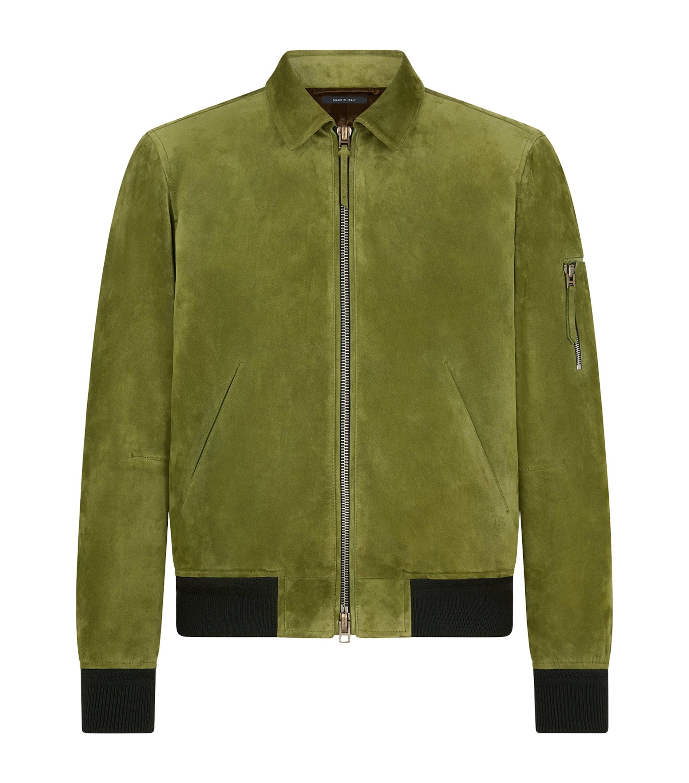 TOM FORD Calf Leather Bomber Jacket by TOM FORD