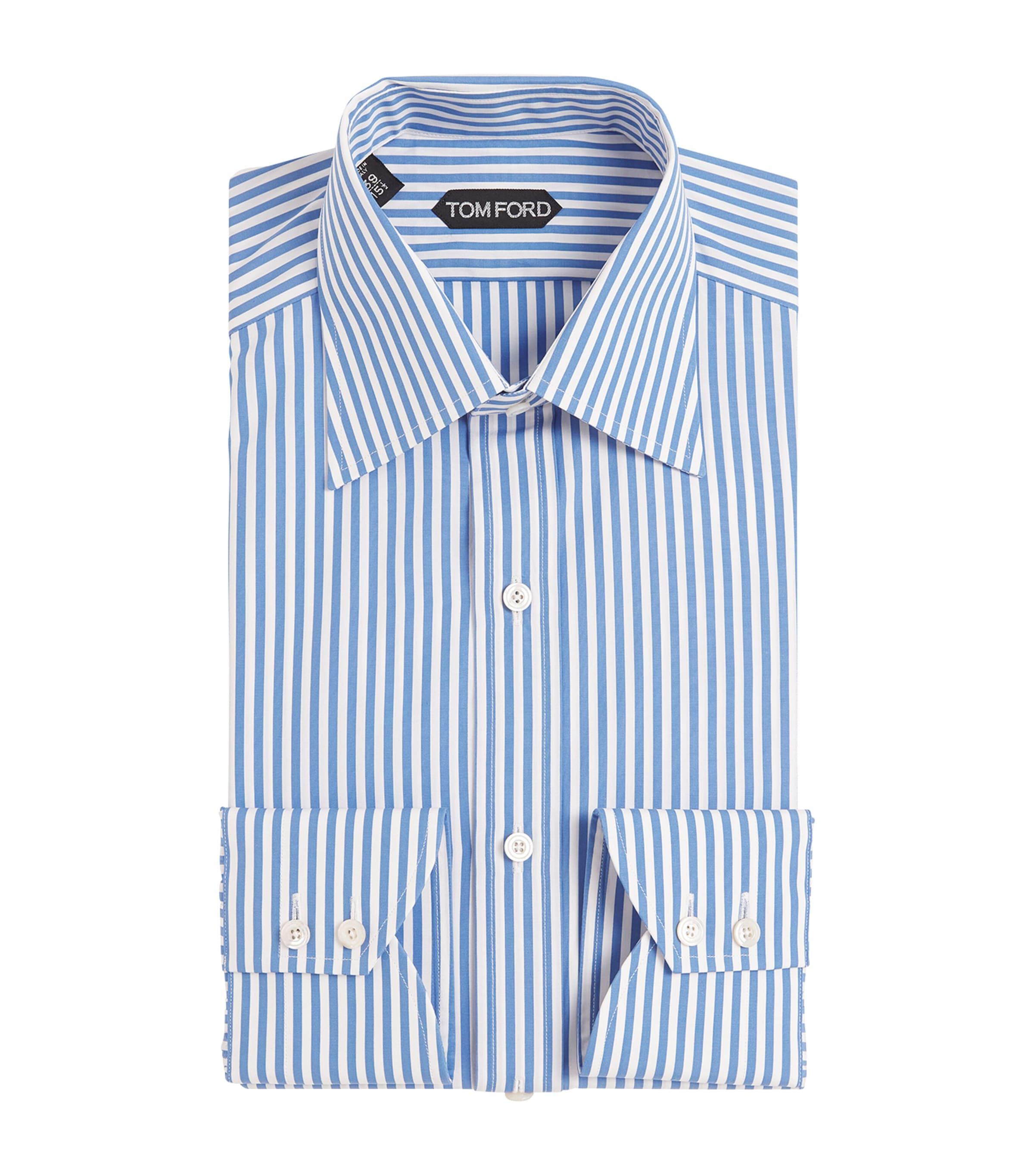 TOM FORD Cotton Baton Striped Shirt by TOM FORD
