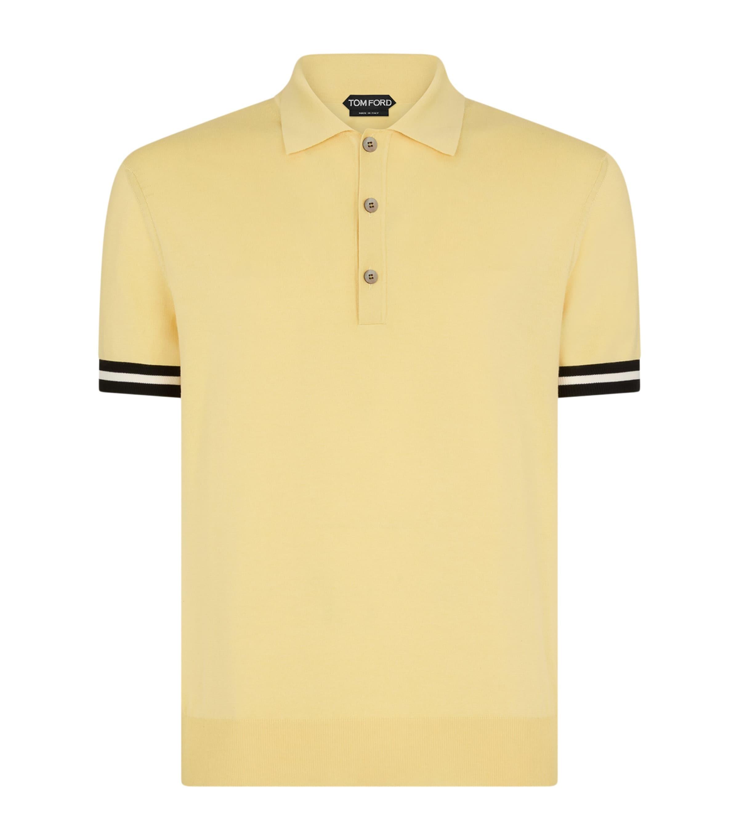 TOM FORD Cotton-Silk Knitted Polo Shirt by TOM FORD