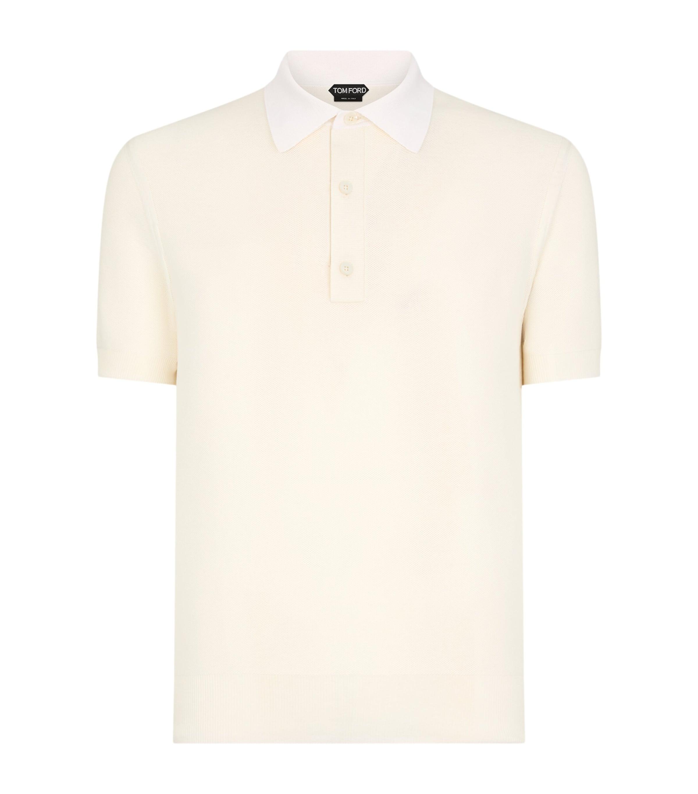 TOM FORD Cotton-Silk Knitted Polo Shirt by TOM FORD
