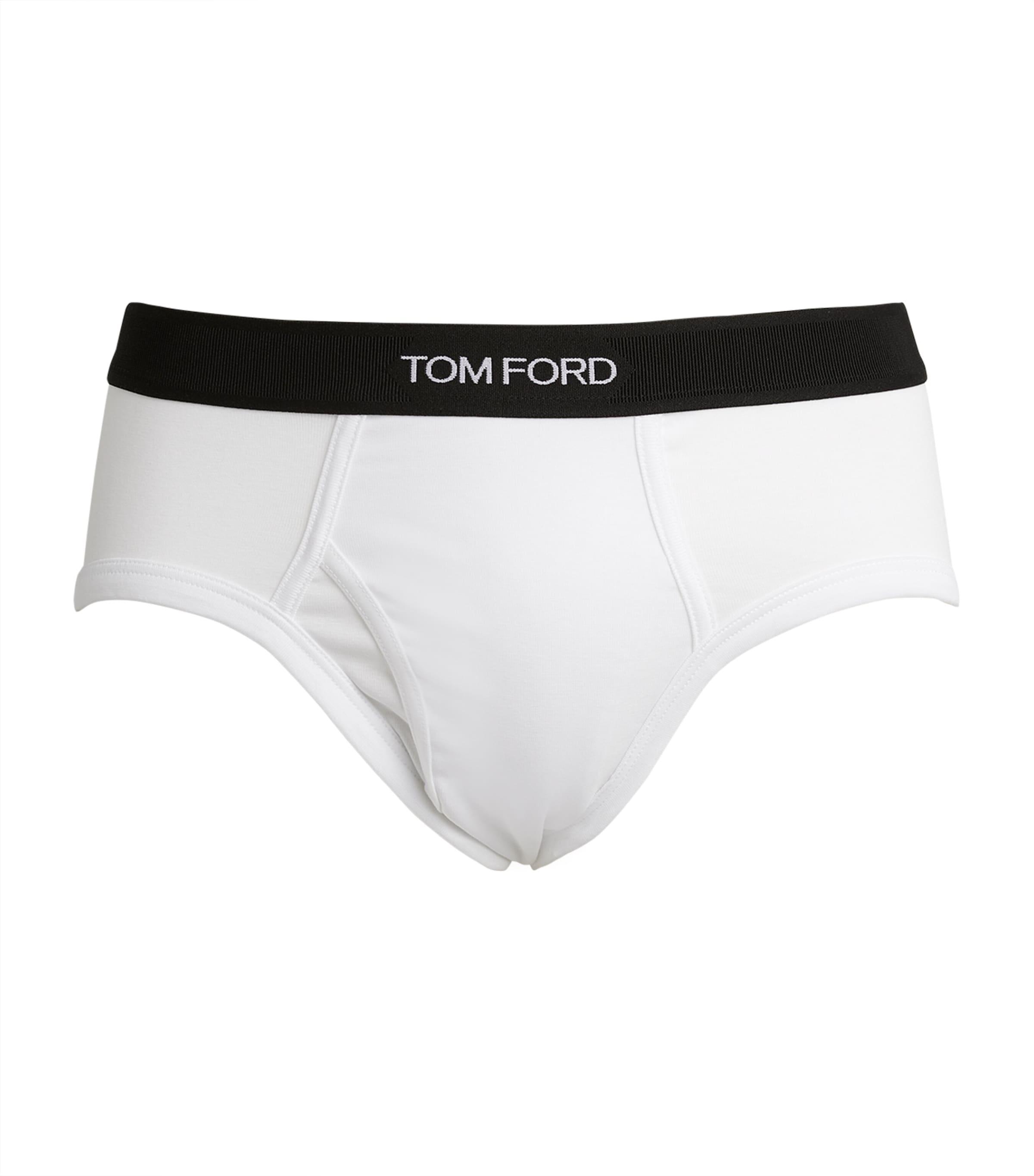 TOM FORD Cotton-Stretch Logo Briefs (Pack of 2) by TOM FORD