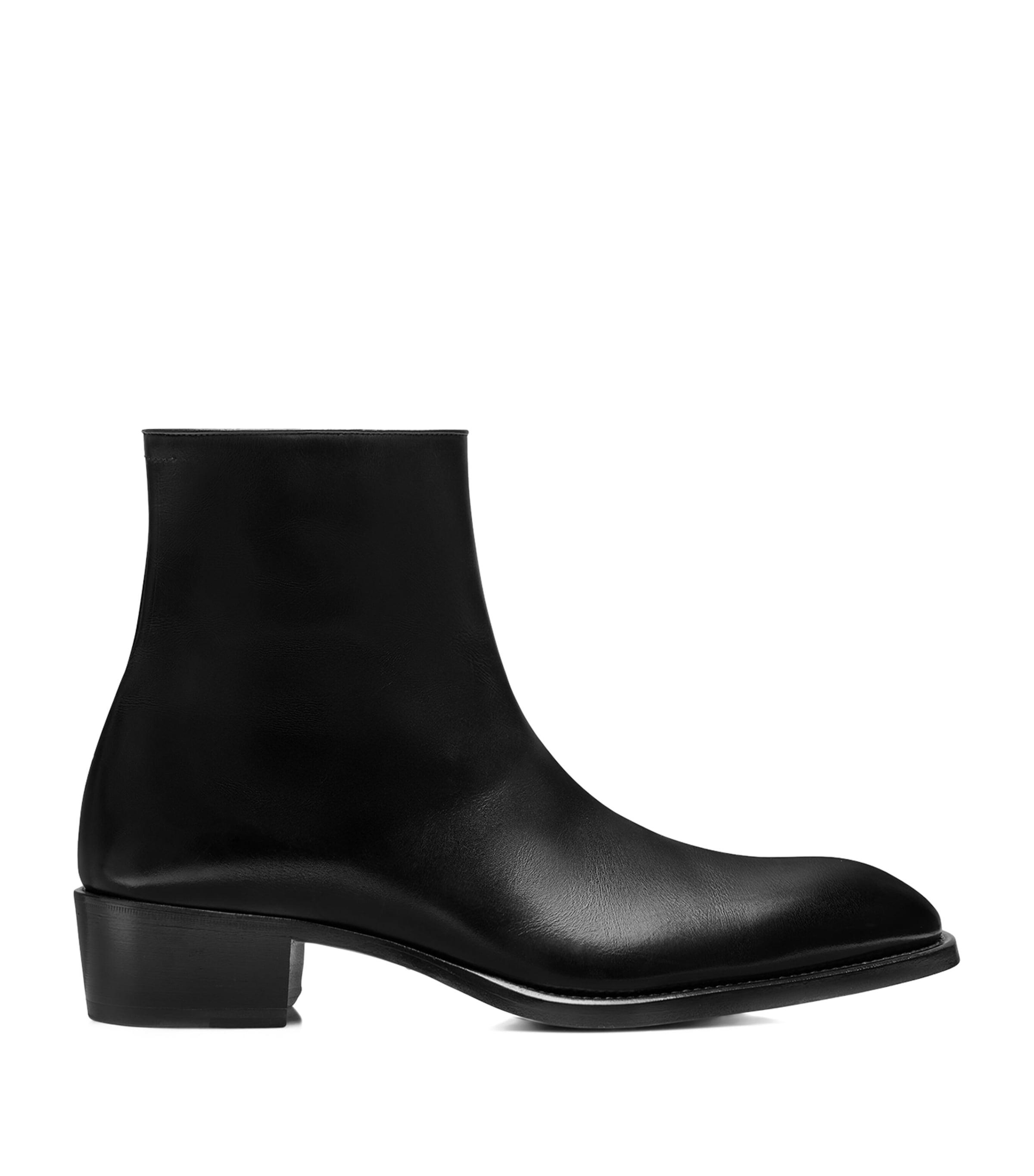 TOM FORD Leather Ankle Boots by TOM FORD