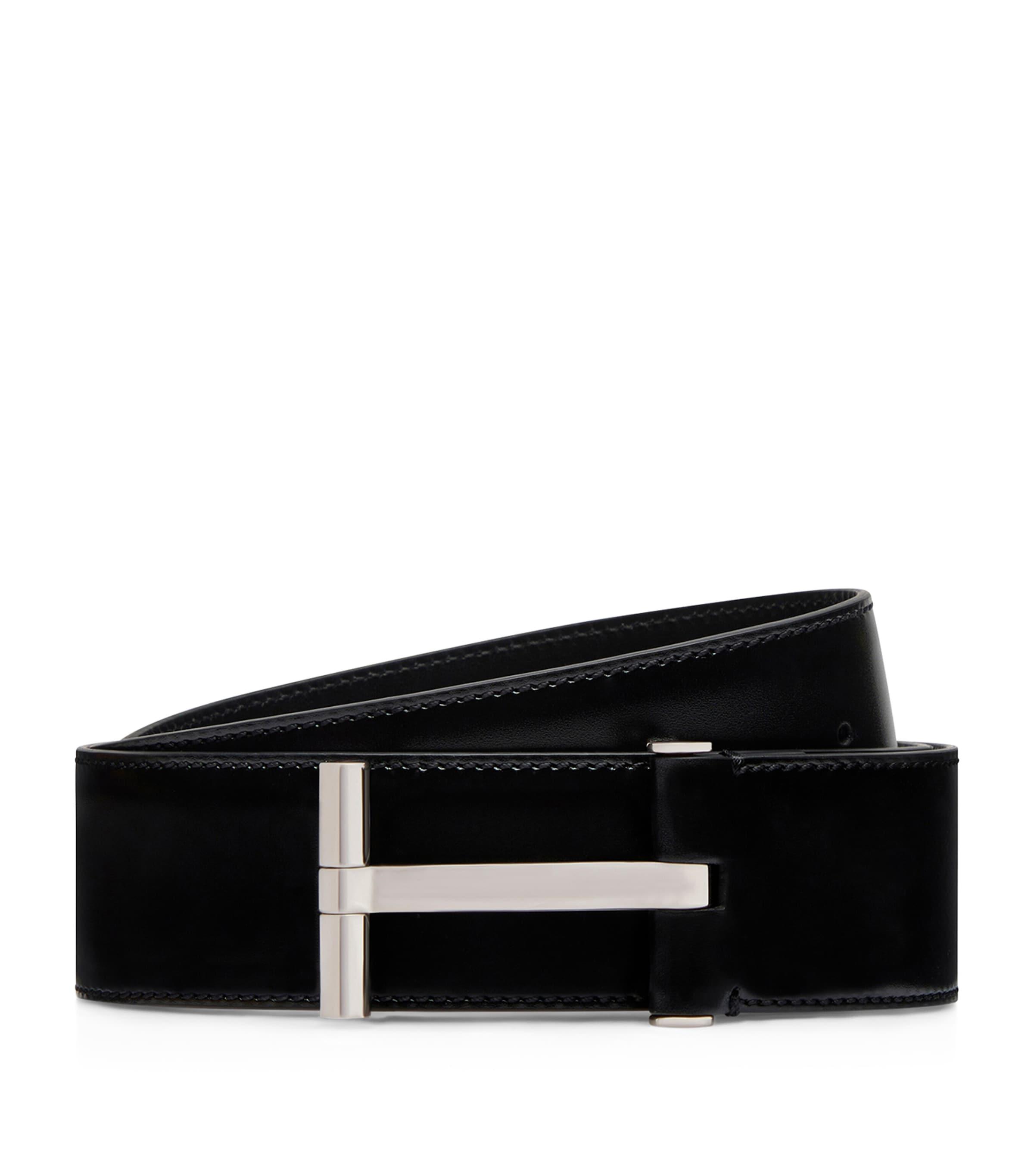 TOM FORD Leather Classic T Belt by TOM FORD