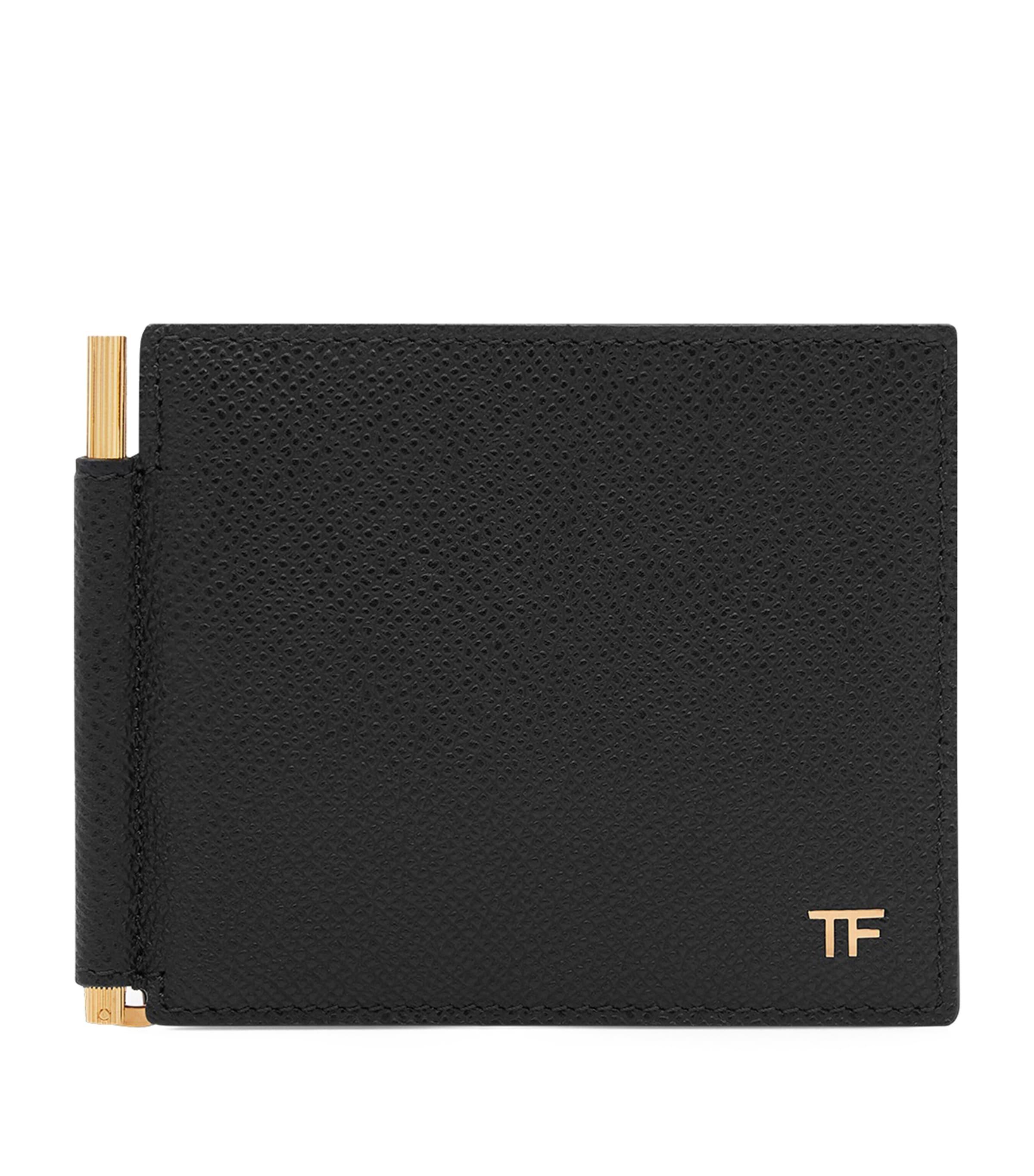 TOM FORD Leather T-Line Money Clip Wallet by TOM FORD