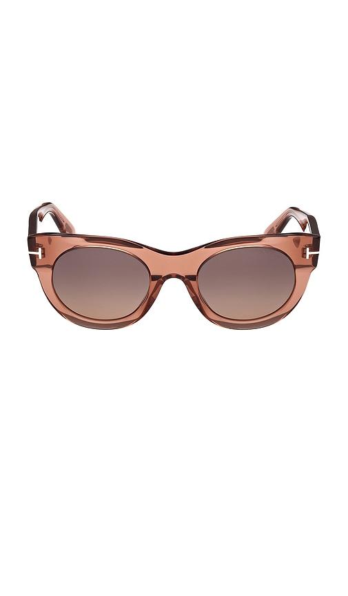 TOM FORD Round Sunglasses in Brown by TOM FORD