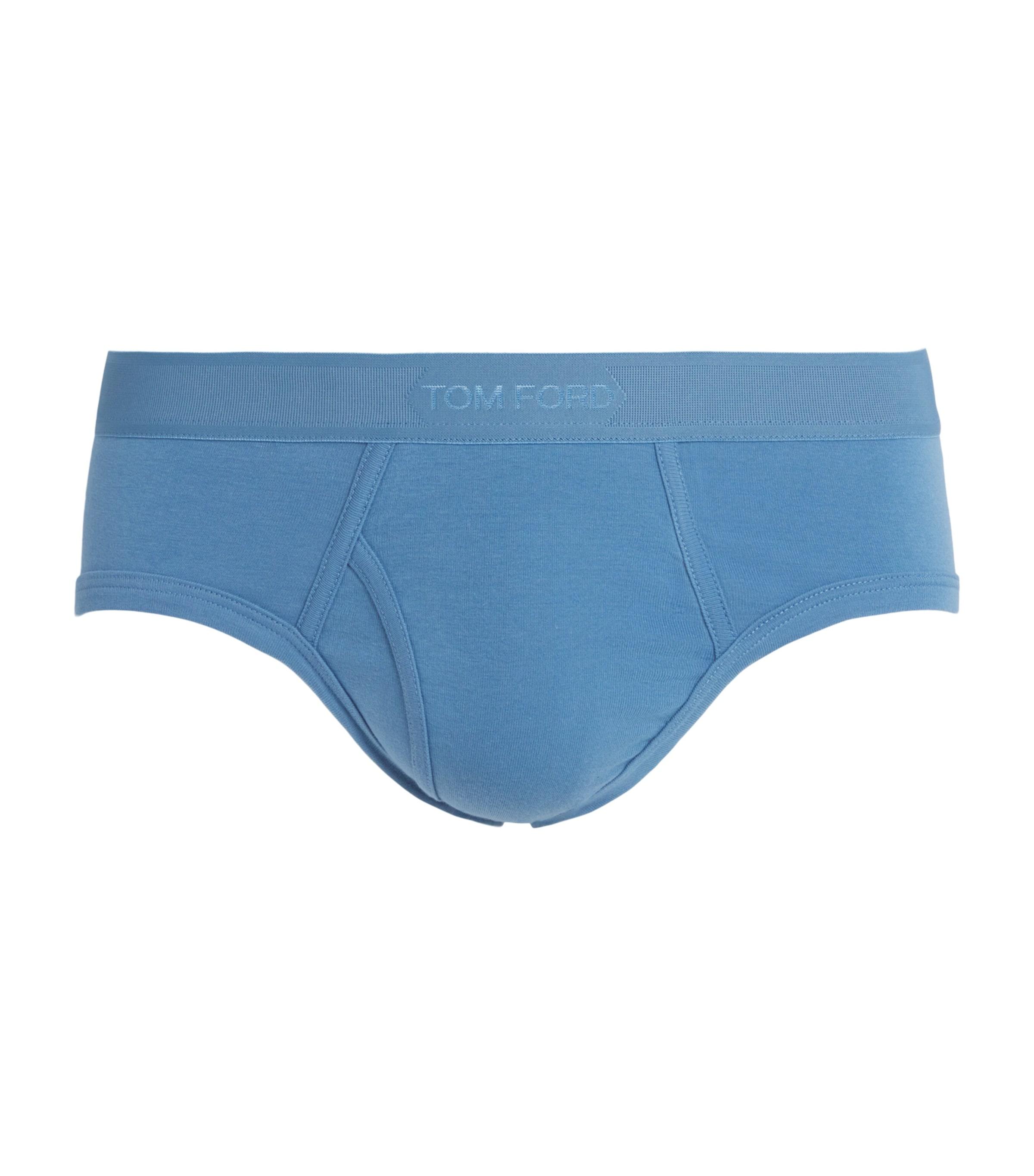TOM FORD Stretch-Cotton Logo Briefs by TOM FORD