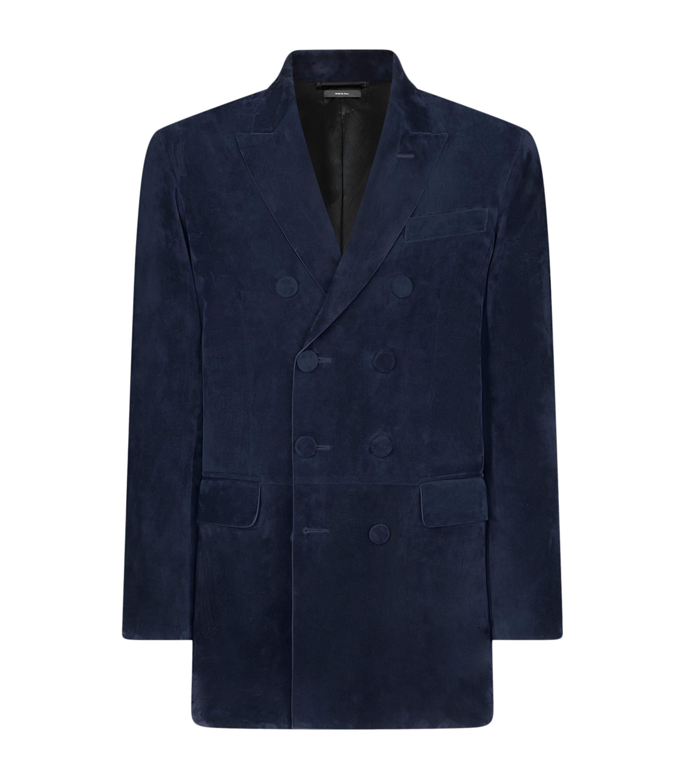 TOM FORD Suede Double-Breasted Blazer by TOM FORD