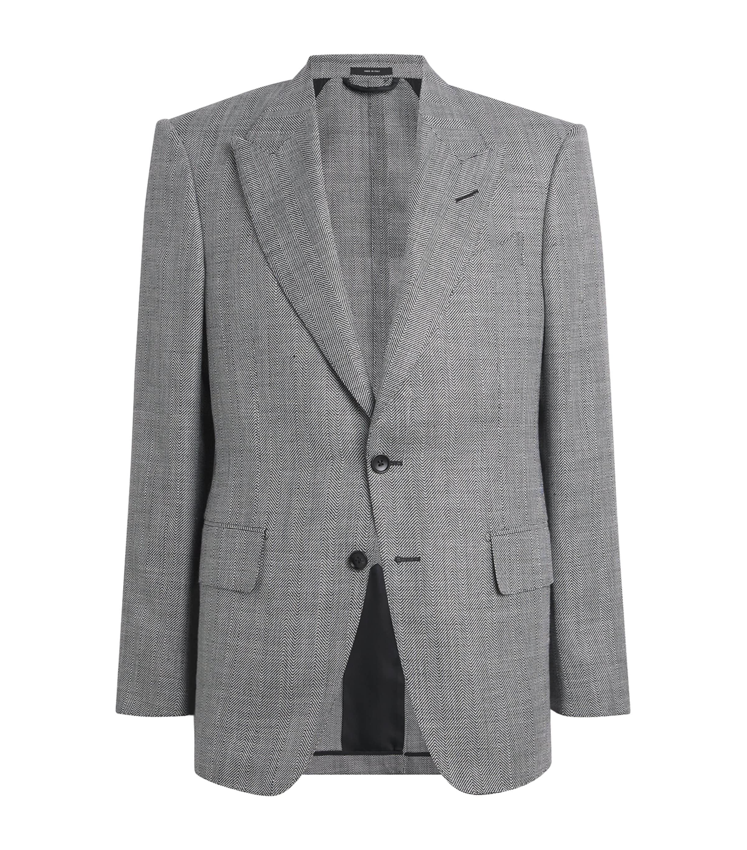 TOM FORD Wool-Blend Herringbone Shelton Blazer by TOM FORD