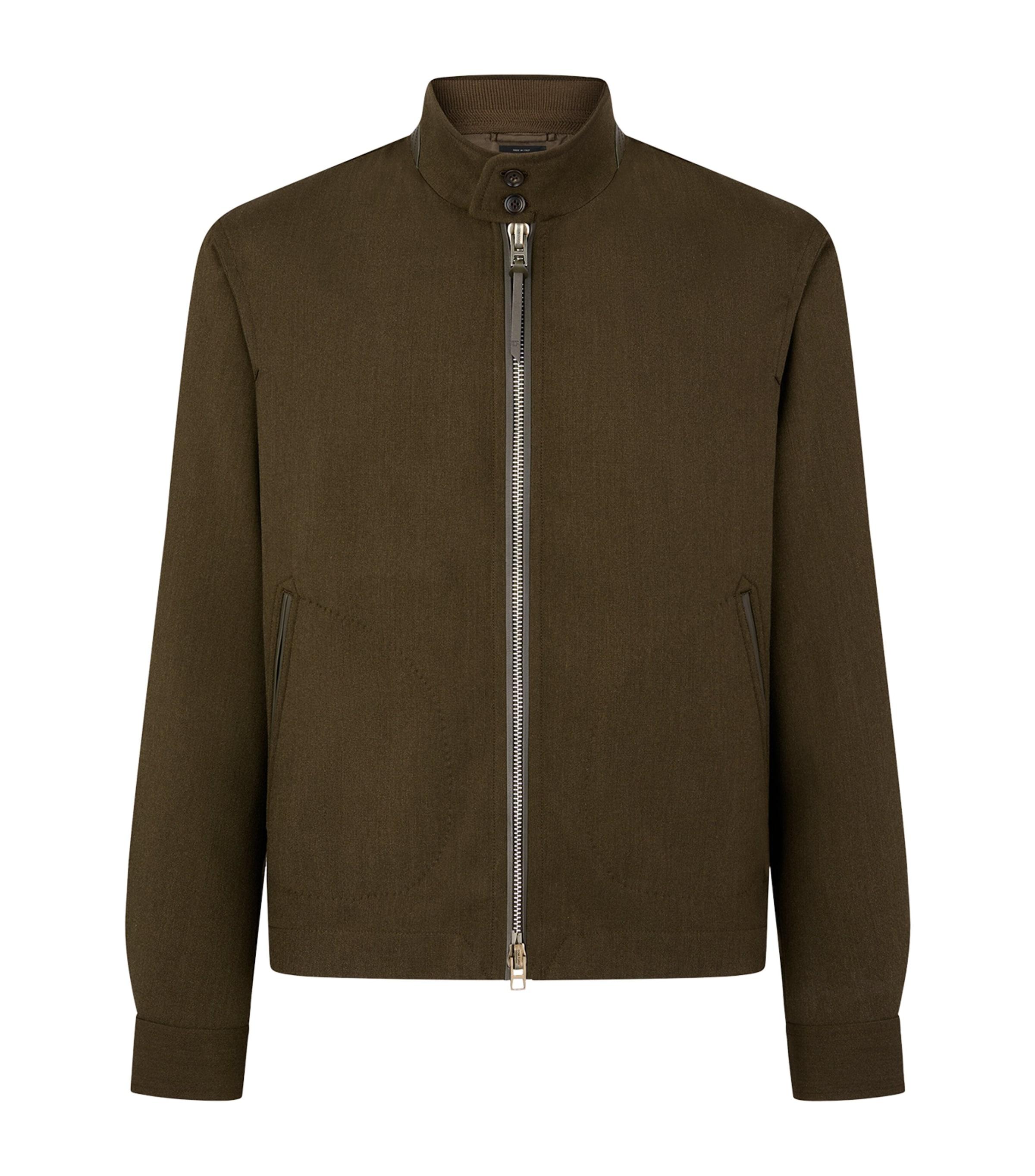 TOM FORD Wool-Cashmere-Silk Bomber Jacket by TOM FORD