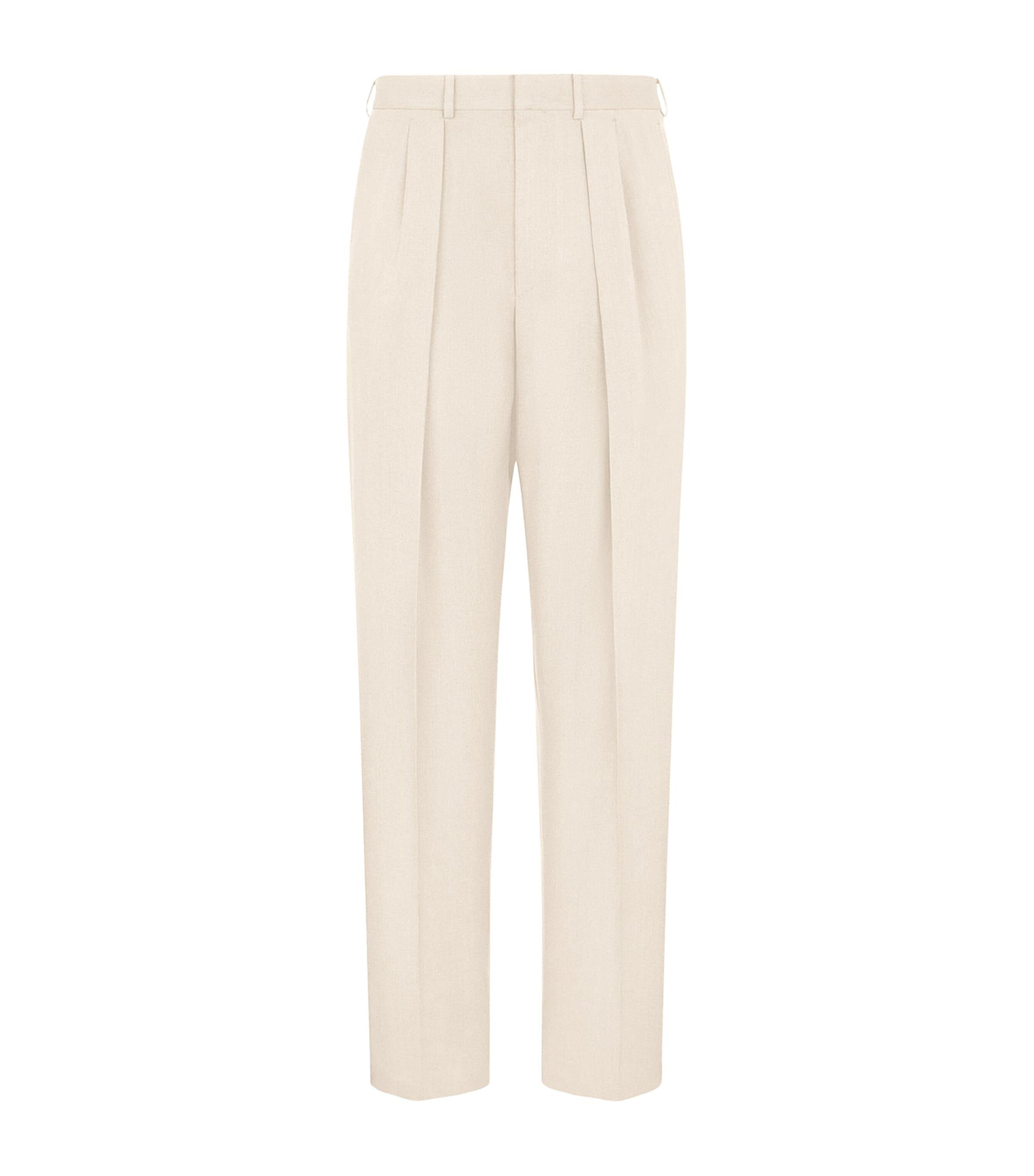 TOM FORD Wool-Cashmere-Silk Tailored Trousers by TOM FORD