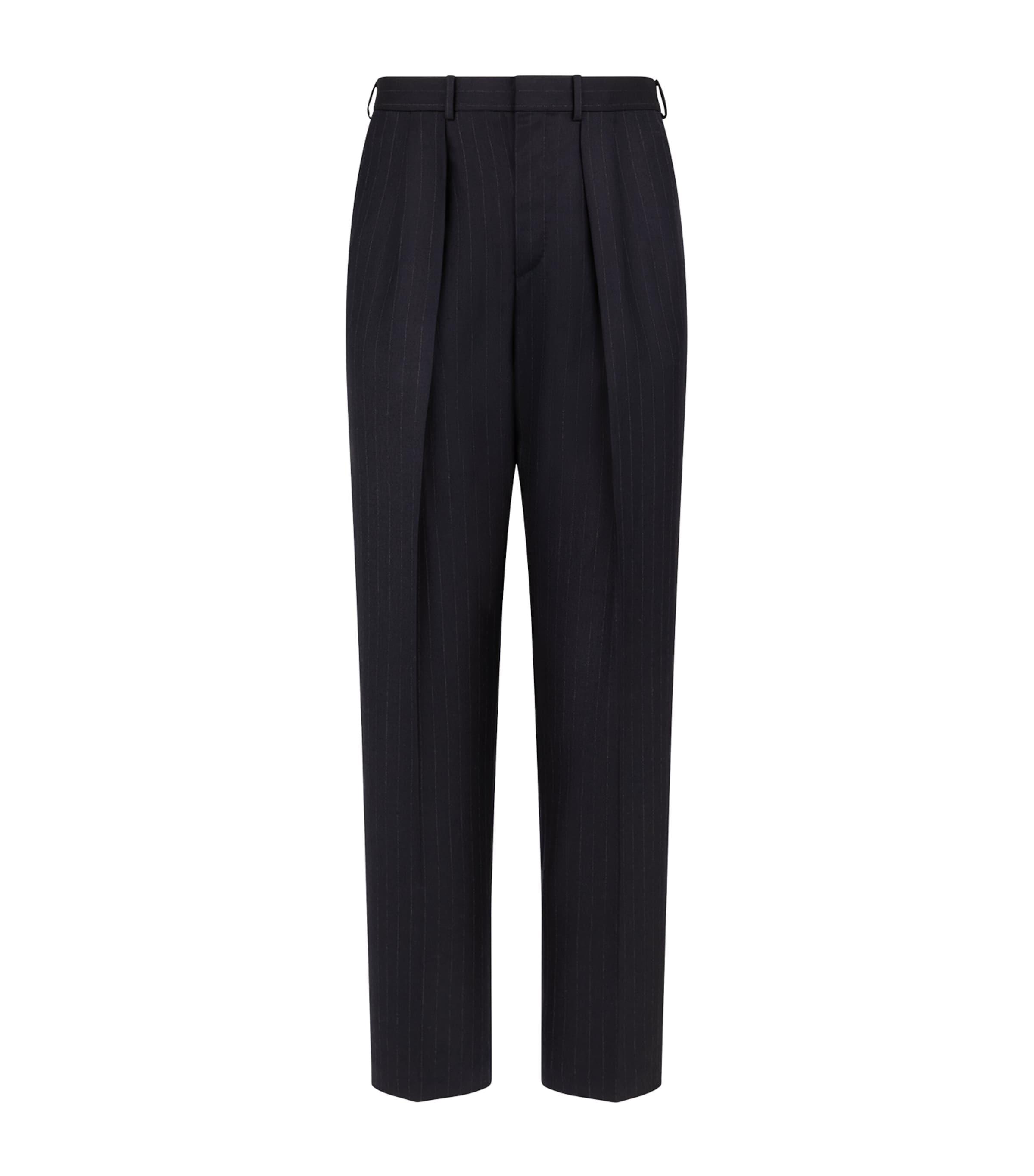 TOM FORD Wool Pinstripe Pleated Trousers by TOM FORD