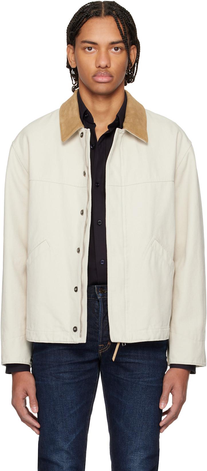 Tan Cotton Canvas Workwear Jacket by TOM FORD