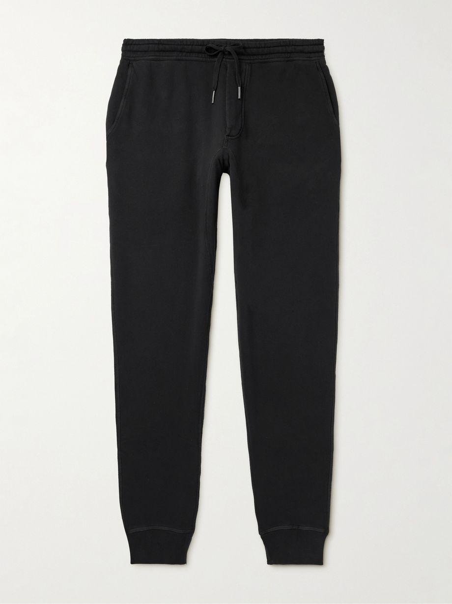 Tapered Garment-Dyed Cotton-Jersey Sweatpants by TOM FORD