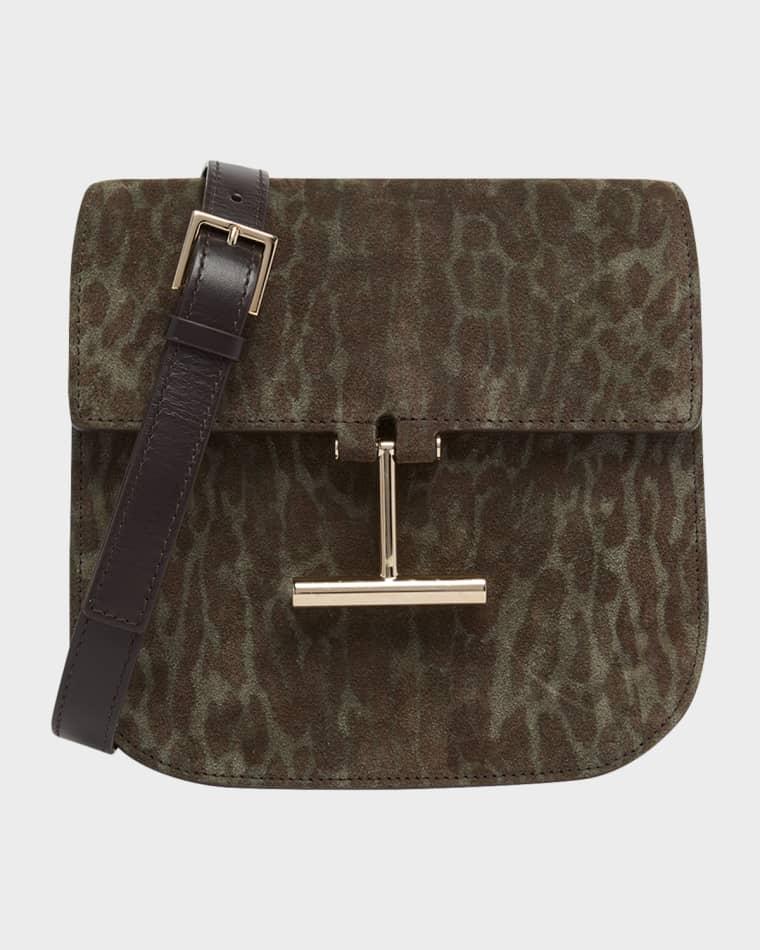 Tara Mini Crossbody Bag in Ocelot-Printed Suede by TOM FORD