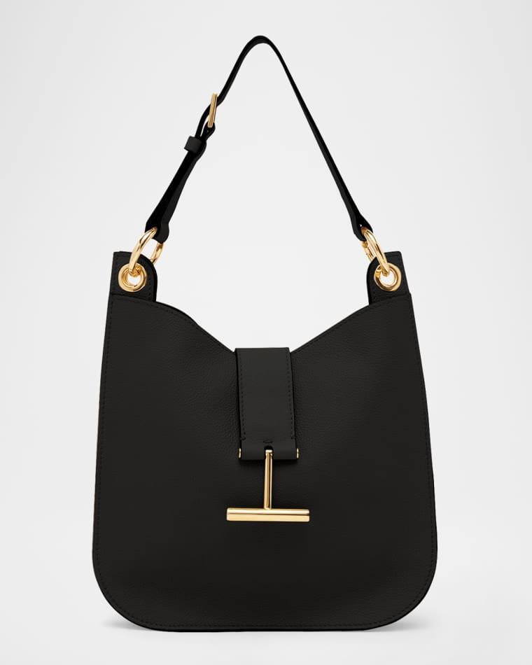 Tara Small Hobo Crossbody in Grained Leather by TOM FORD
