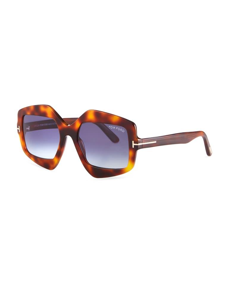 Tate Irregular Square Acetate Sunglasses by TOM FORD