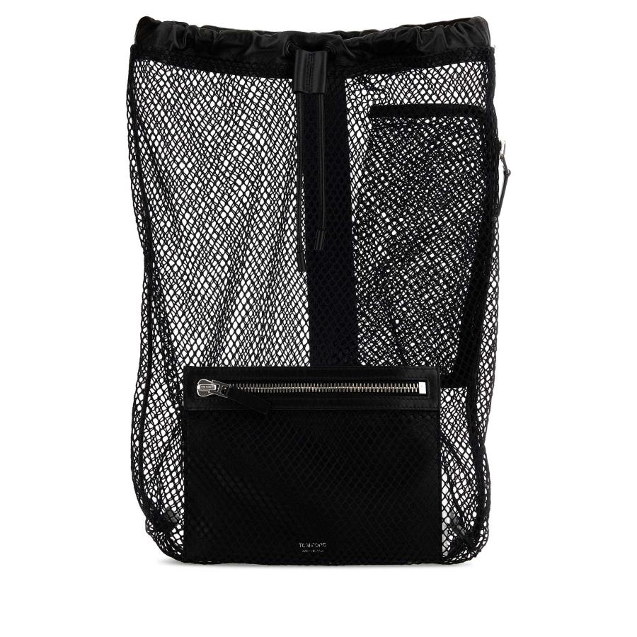 Tom Ford Black Mesh Backpack by TOM FORD