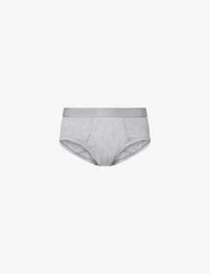 Tonal-Logo Stretch-Cotton Boxer Briefs by TOM FORD
