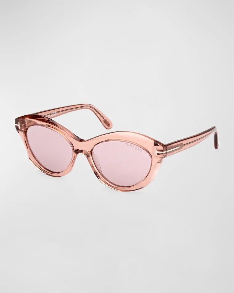 Toni Acetate Oval Sunglasses by TOM FORD