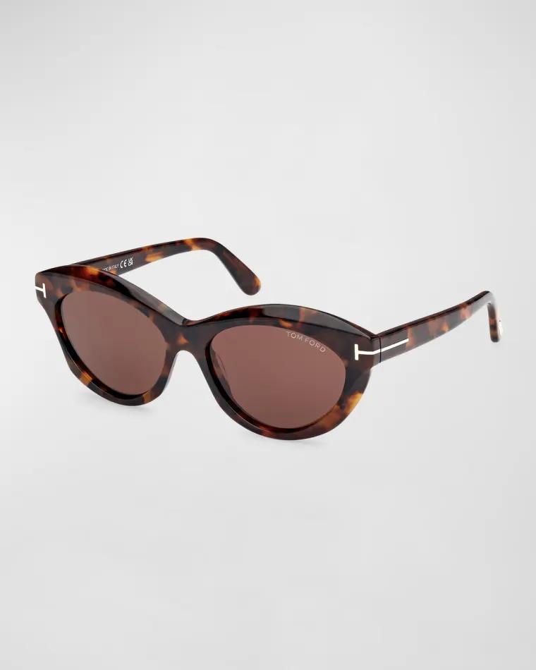 Toni Acetate Oval Sunglasses by TOM FORD