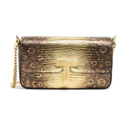 Two tones laminated printed tejus mini bag by TOM FORD