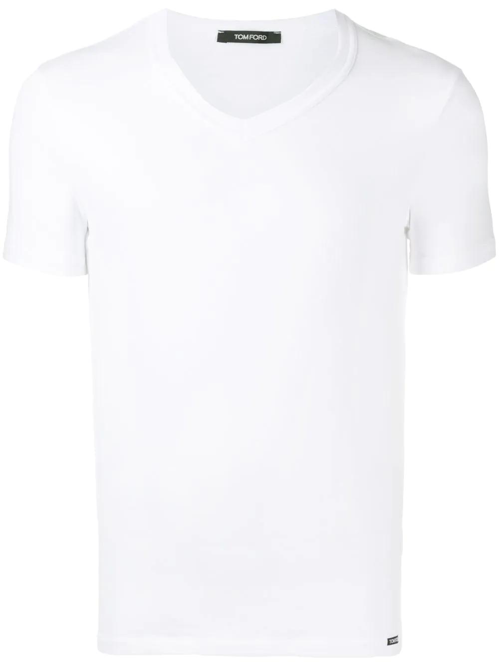 V-neck cotton T-shirt by TOM FORD