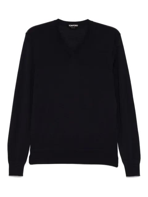 V-neck knitted T-shirt by TOM FORD