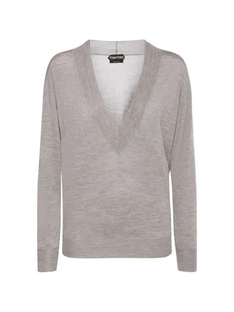 V-neck long-sleeve sweater by TOM FORD