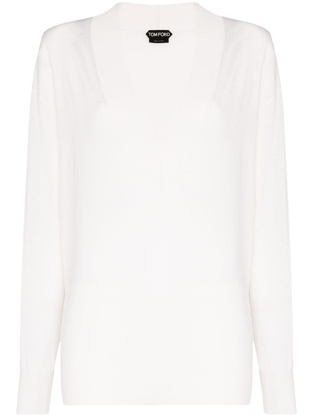 V-neck long-sleeved sweater by TOM FORD
