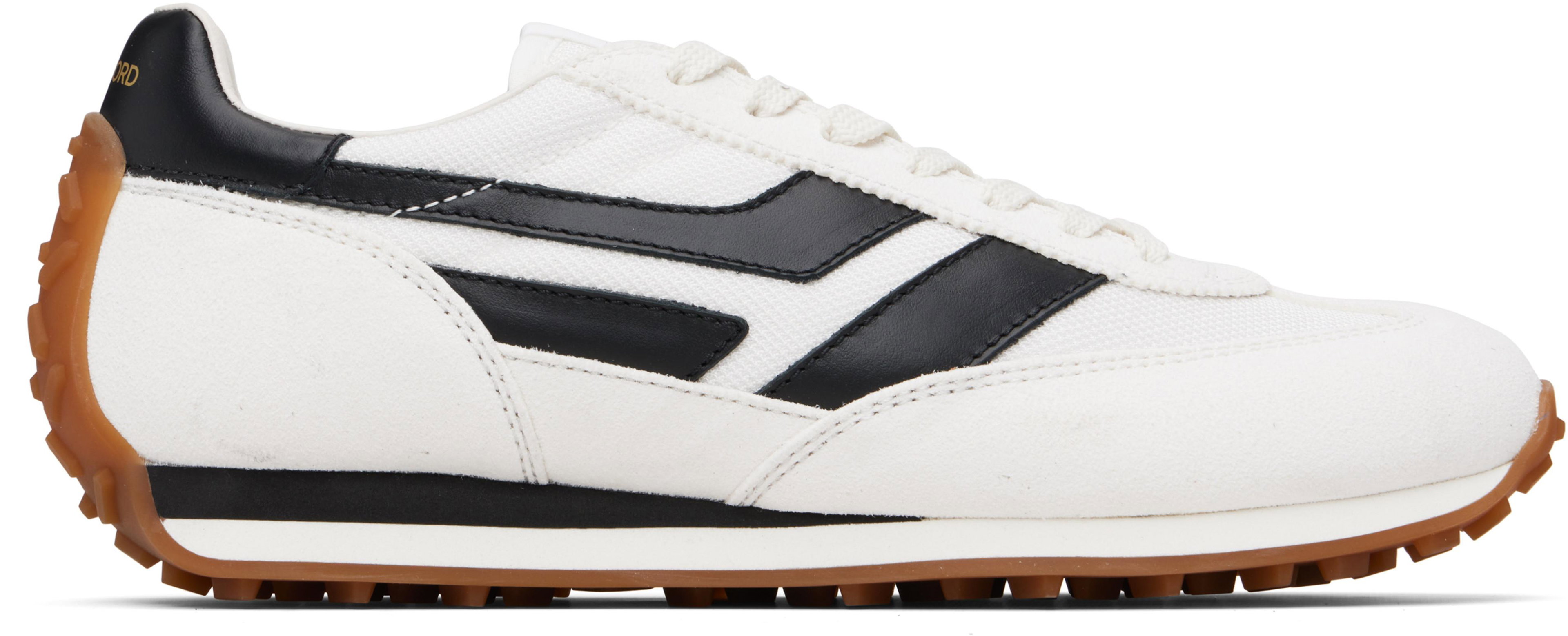 White Suede Mick Sneakers by TOM FORD