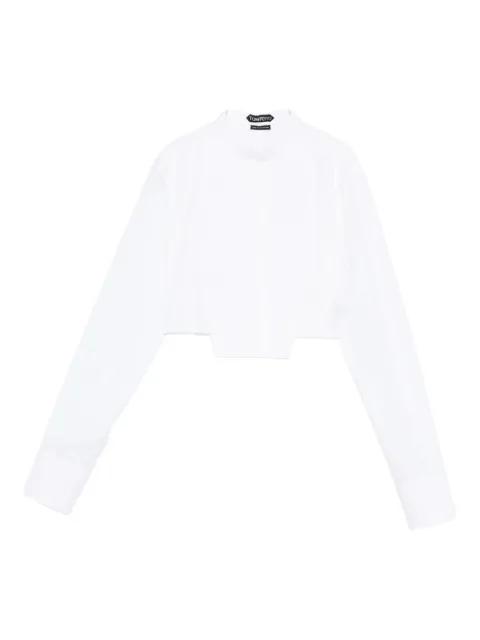 bib cropped shirt by TOM FORD