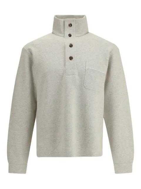 button chest-pocket sweatshirt by TOM FORD