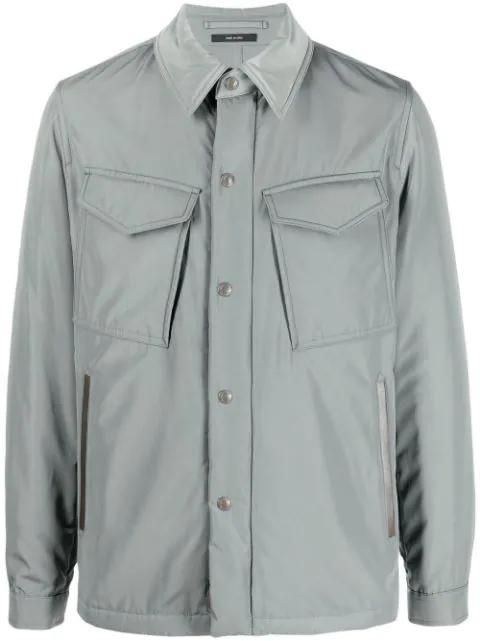button-front shirt jacket by TOM FORD