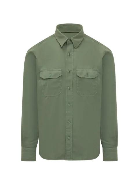 buttoned flap-pocket shirt by TOM FORD