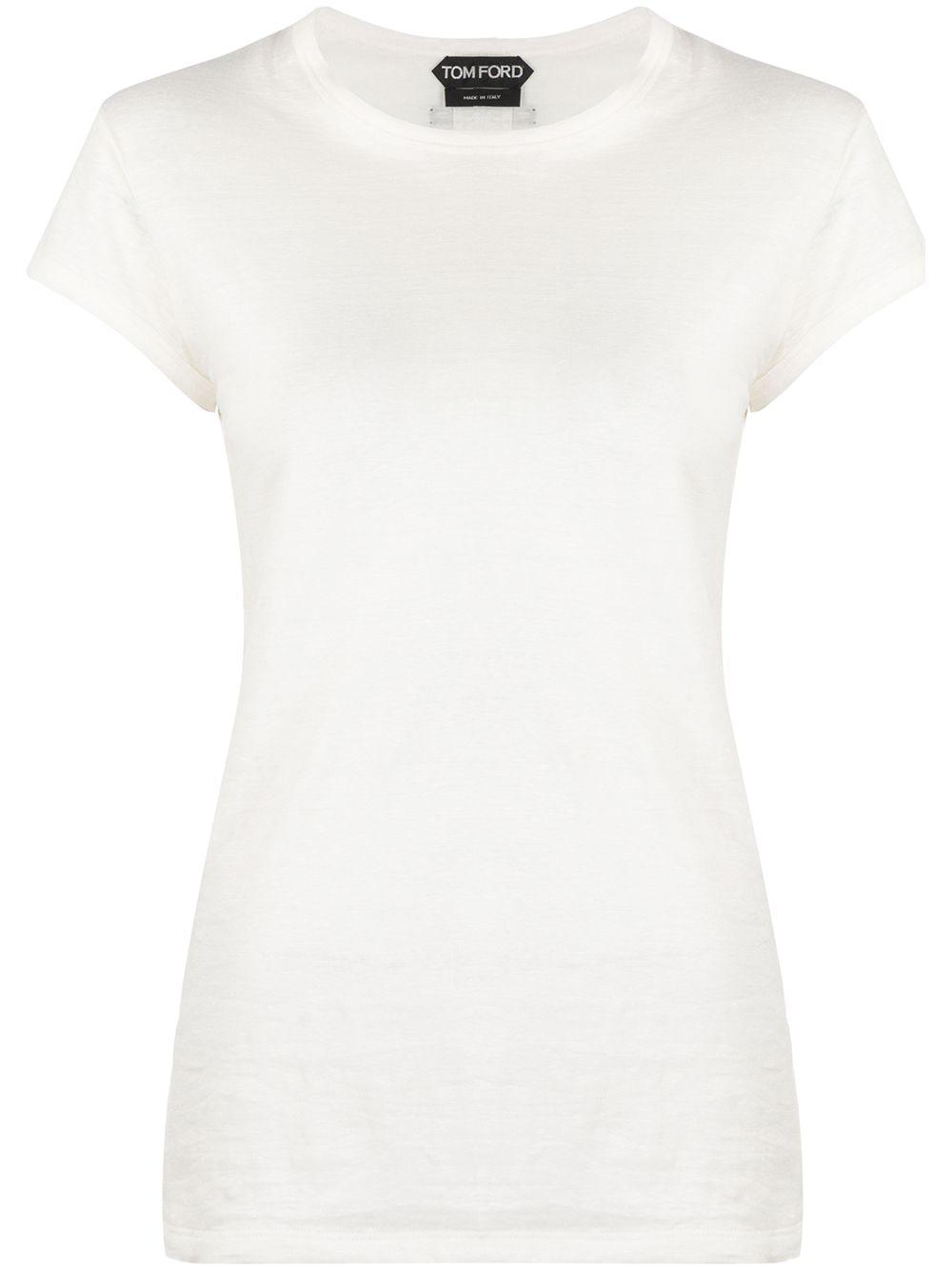 cap sleeve T-shirt by TOM FORD